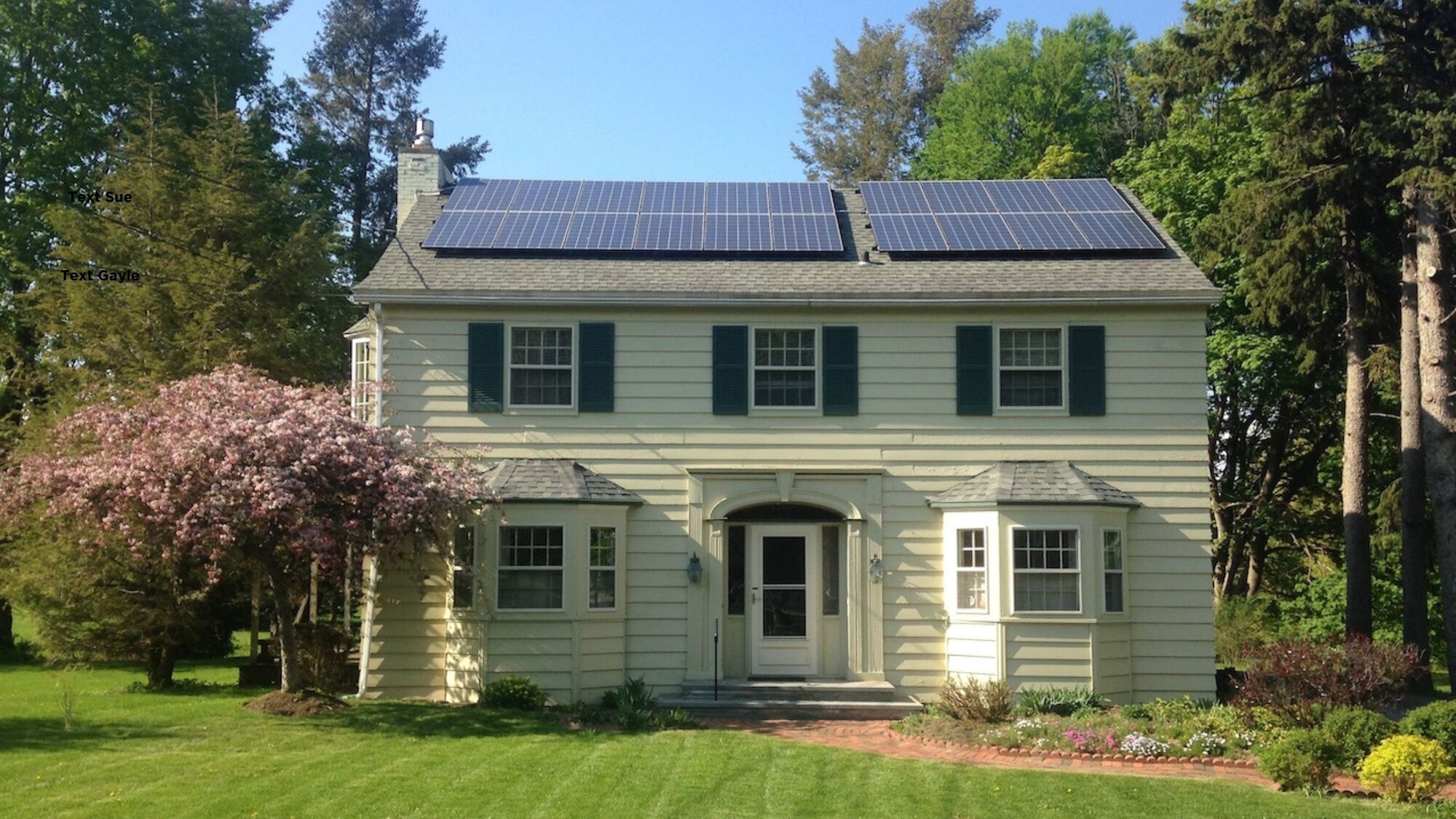 House with solar panels